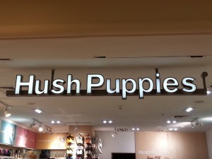 Lettering Hush Puppies