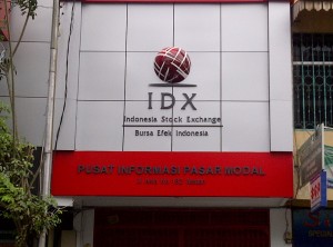 Shop Sign IDX Indonesia Stock Exchange